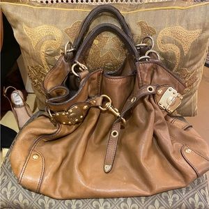 Large Miu Miu leather bag